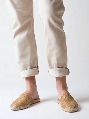 Todd Snyder Woven Tan Slip-On Espadrilles